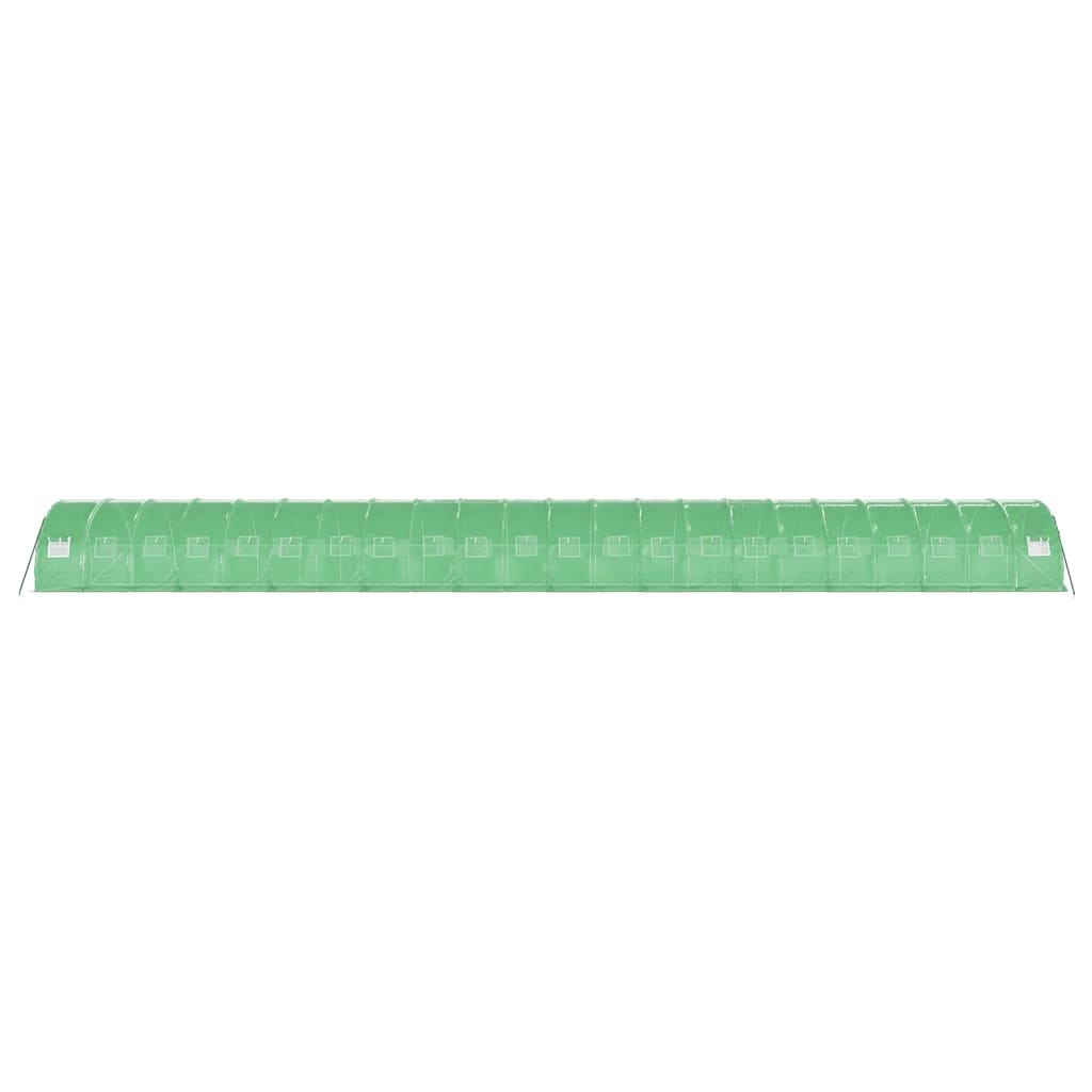 vidaXL Seră cu cadru din oțel, verde, 66 m², 22x3x2 m vidaXL Seră cu cadru din oțel, verde, 66 m², 22x3x2 m