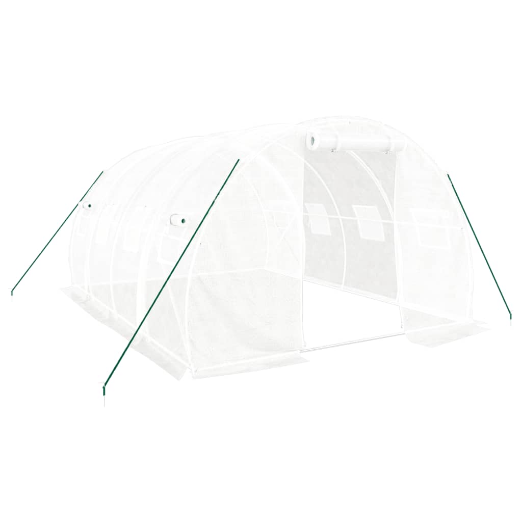 vidaXL Seră cu cadru din oțel, alb, 12 m², 4x3x2 m vidaXL Seră cu cadru din oțel, alb, 12 m², 4x3x2 m
