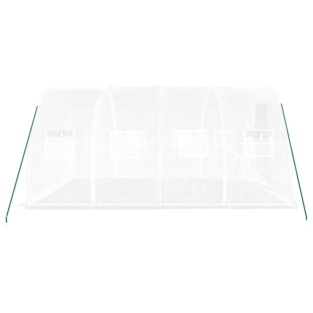 vidaXL Seră cu cadru din oțel, alb, 12 m², 4x3x2 m vidaXL Seră cu cadru din oțel, alb, 12 m², 4x3x2 m
