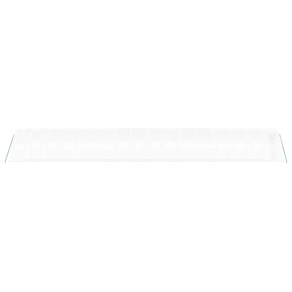 vidaXL Seră cu cadru din oțel, alb, 48 m², 16x3x2 m vidaXL Seră cu cadru din oțel, alb, 48 m², 16x3x2 m