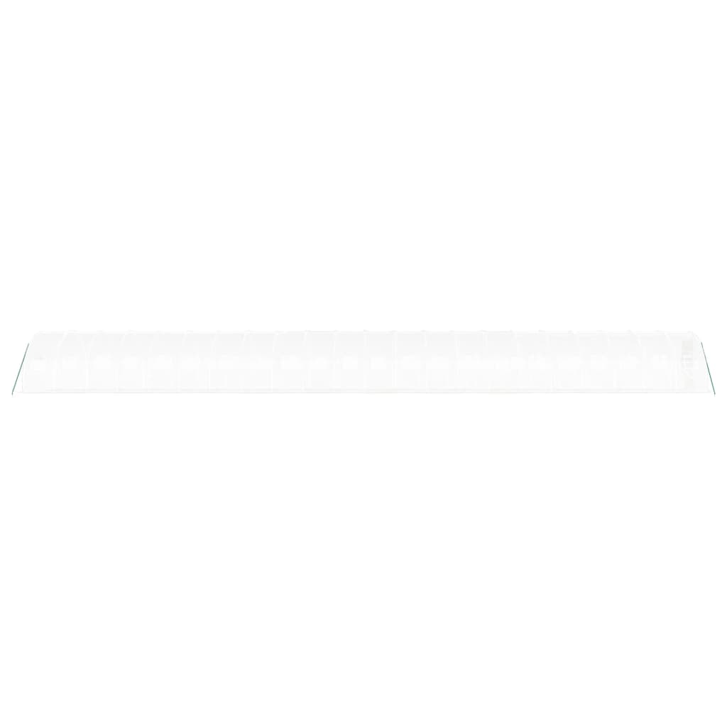 vidaXL Seră cu cadru din oțel, alb, 66 m², 22x3x2 m vidaXL Seră cu cadru din oțel, alb, 66 m², 22x3x2 m