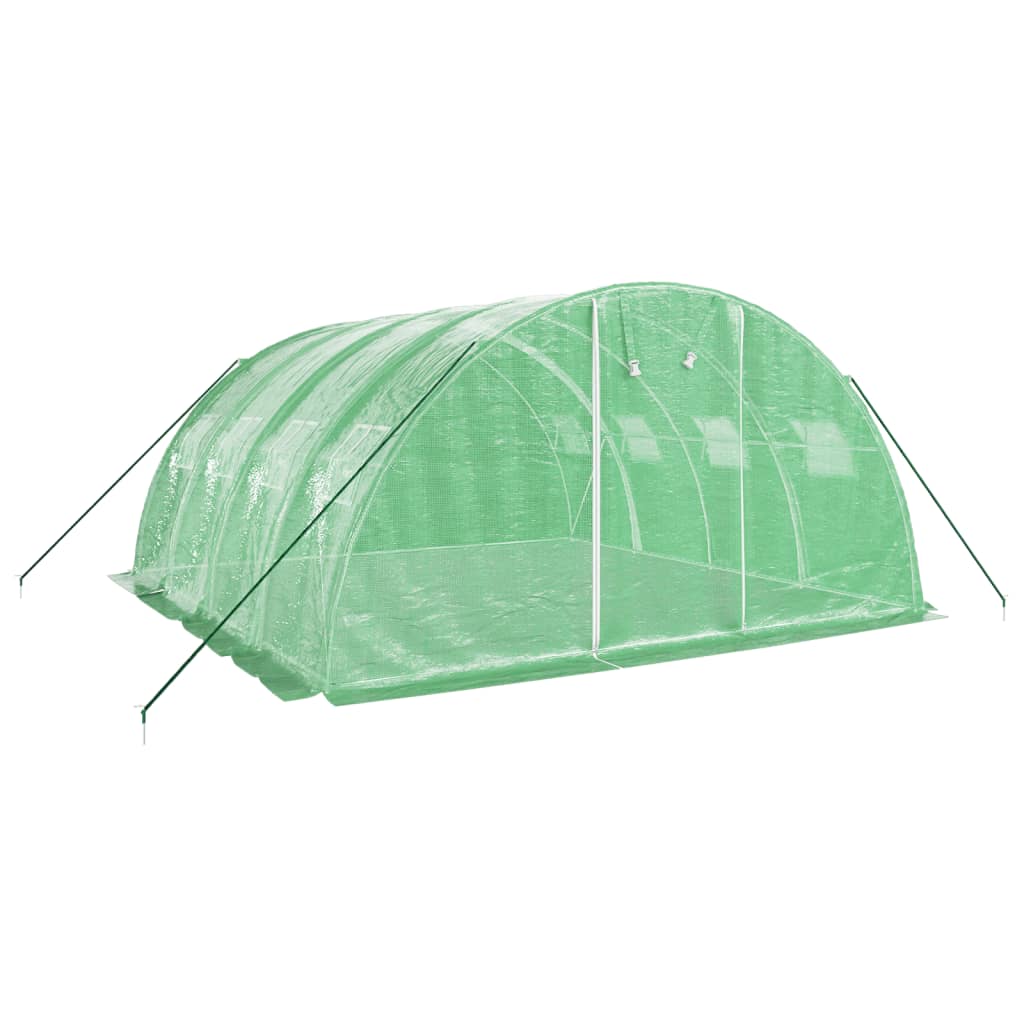 vidaXL Seră cu cadru din oțel, verde, 16 m², 4x4x2 m vidaXL Seră cu cadru din oțel, verde, 16 m², 4x4x2 m