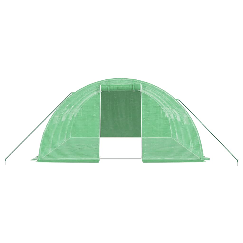 vidaXL Seră cu cadru din oțel, verde, 16 m², 4x4x2 m vidaXL Seră cu cadru din oțel, verde, 16 m², 4x4x2 m