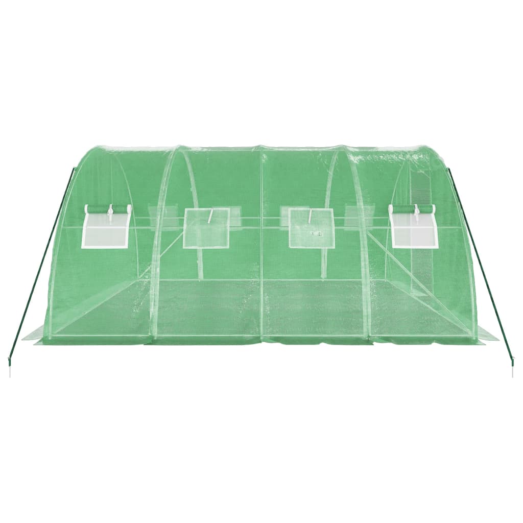 vidaXL Seră cu cadru din oțel, verde, 16 m², 4x4x2 m vidaXL Seră cu cadru din oțel, verde, 16 m², 4x4x2 m
