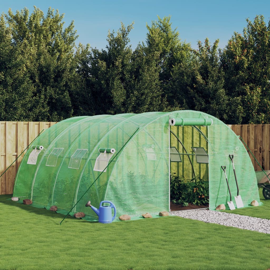 vidaXL Seră cu cadru din oțel, verde, 16 m², 4x4x2 m vidaXL Seră cu cadru din oțel, verde, 16 m², 4x4x2 m