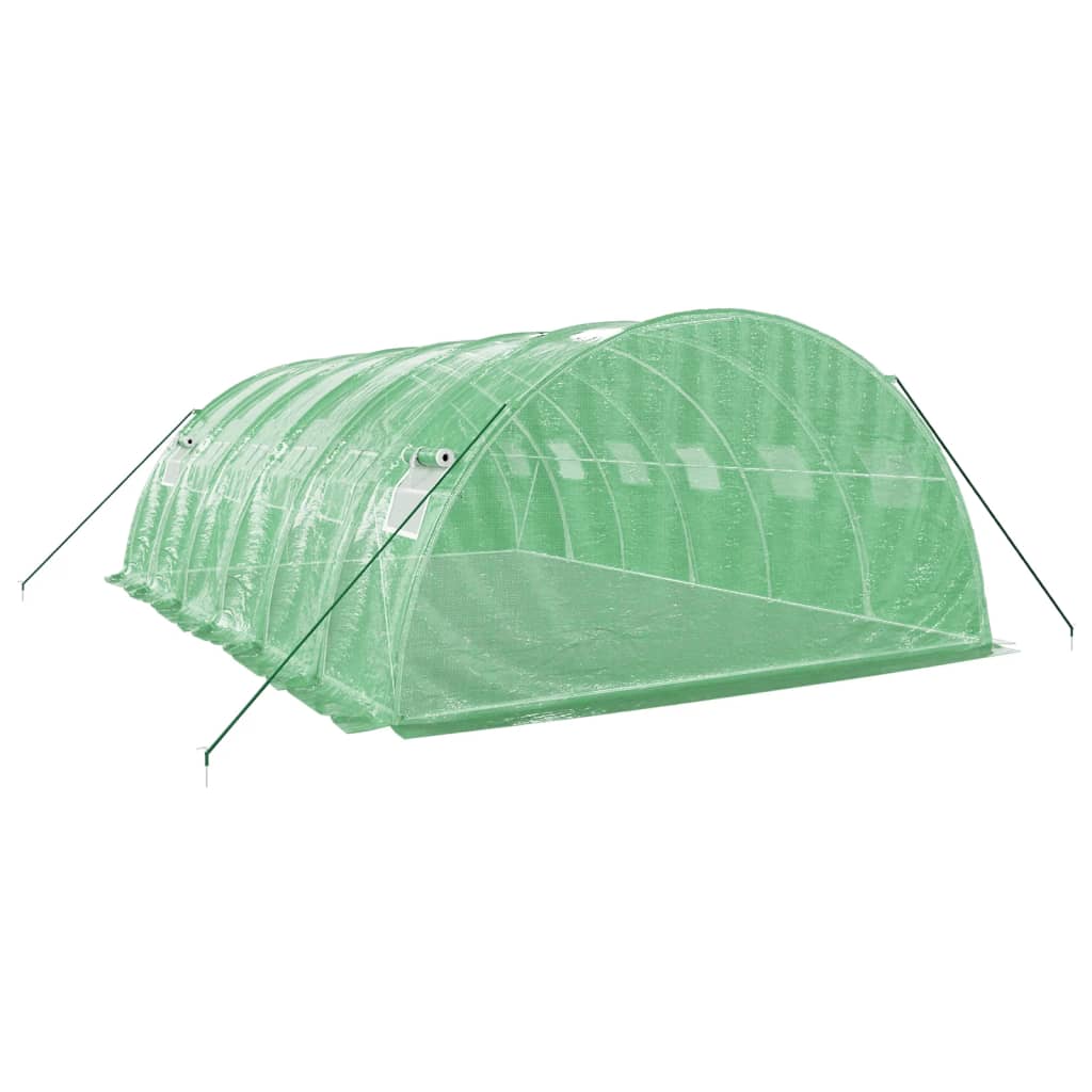 vidaXL Seră cu cadru din oțel, verde, 24 m², 6x4x2 m vidaXL Seră cu cadru din oțel, verde, 24 m², 6x4x2 m