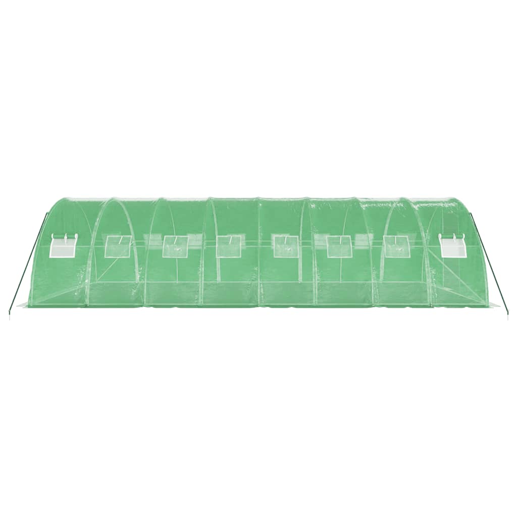 vidaXL Seră cu cadru din oțel, verde, 32 m², 8x4x2 m vidaXL Seră cu cadru din oțel, verde, 32 m², 8x4x2 m