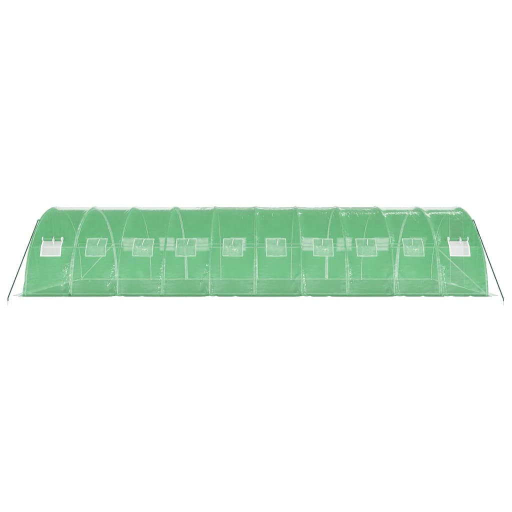 vidaXL Seră cu cadru din oțel, verde, 40 m², 10x4x2 m vidaXL Seră cu cadru din oțel, verde, 40 m², 10x4x2 m