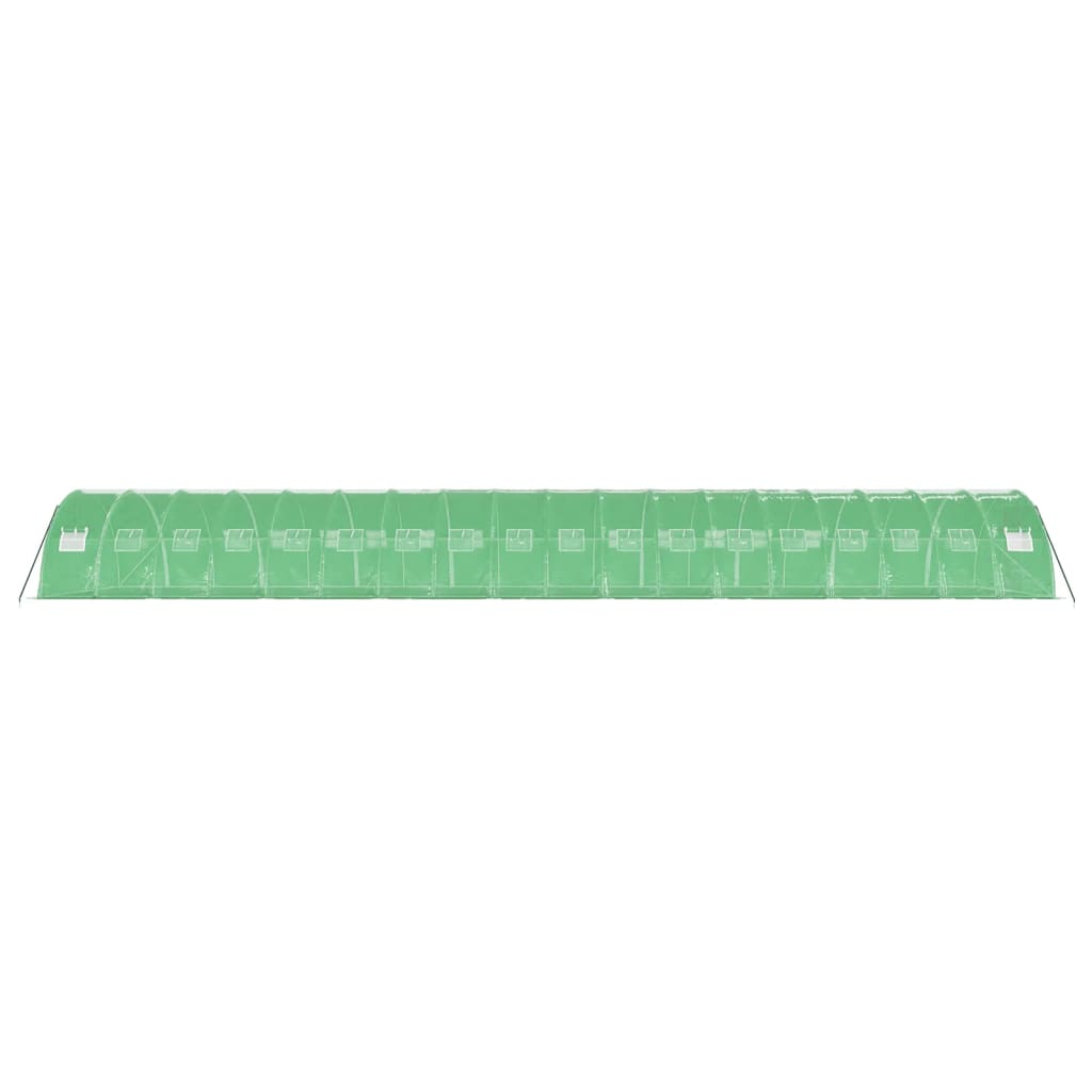 vidaXL Seră cu cadru din oțel, verde, 72 m², 18x4x2 m vidaXL Seră cu cadru din oțel, verde, 72 m², 18x4x2 m