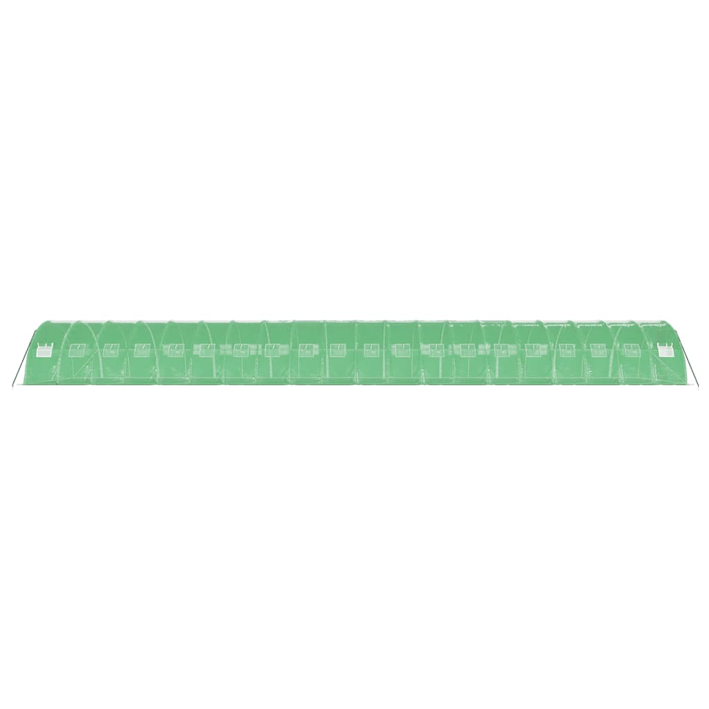 vidaXL Seră cu cadru din oțel, verde, 80 m², 20x4x2 m vidaXL Seră cu cadru din oțel, verde, 80 m², 20x4x2 m