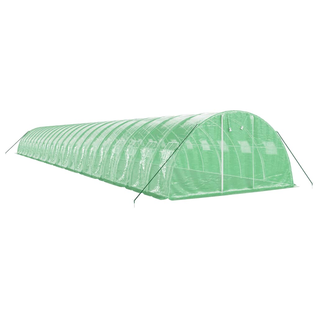 vidaXL Seră cu cadru din oțel, verde, 88 m², 22x4x2 m vidaXL Seră cu cadru din oțel, verde, 88 m², 22x4x2 m