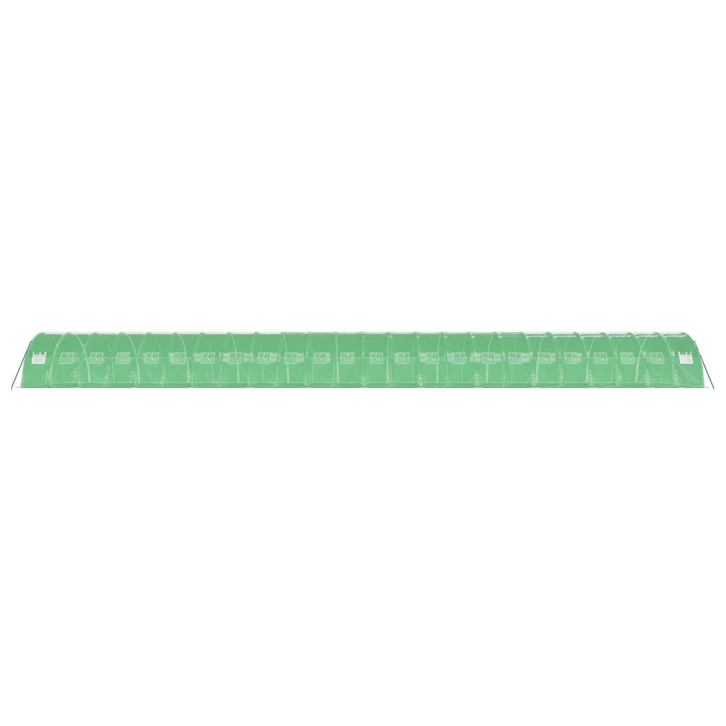 vidaXL Seră cu cadru din oțel, verde, 96 m², 24x4x2 m vidaXL Seră cu cadru din oțel, verde, 96 m², 24x4x2 m