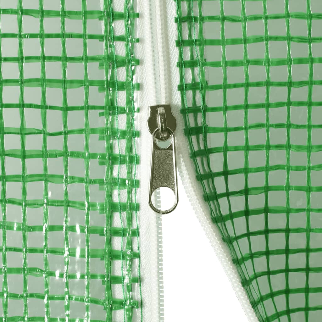 vidaXL Seră cu cadru din oțel, verde, 96 m², 24x4x2 m vidaXL Seră cu cadru din oțel, verde, 96 m², 24x4x2 m