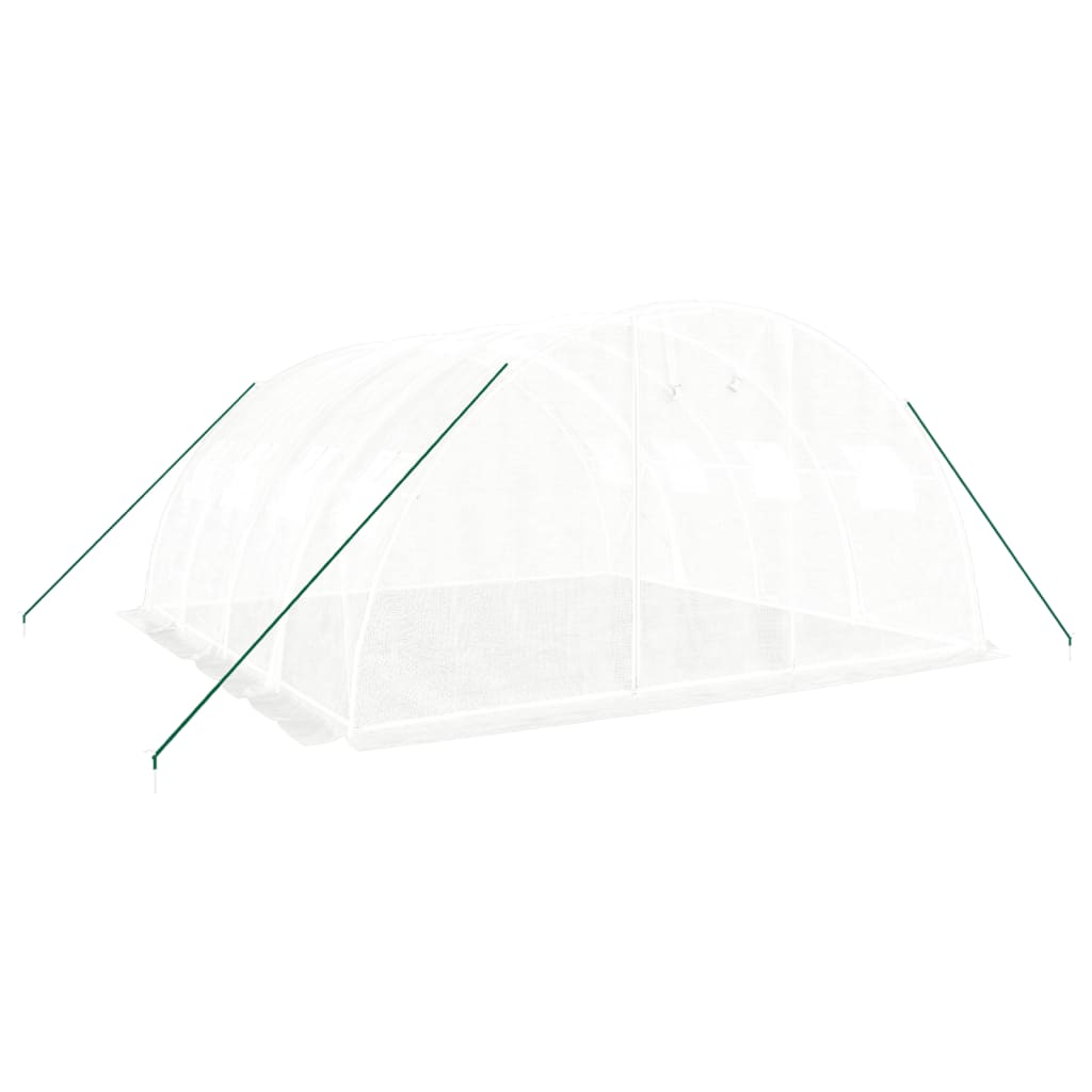 vidaXL Seră cu cadru din oțel, alb, 16 m², 4x4x2 m vidaXL Seră cu cadru din oțel, alb, 16 m², 4x4x2 m