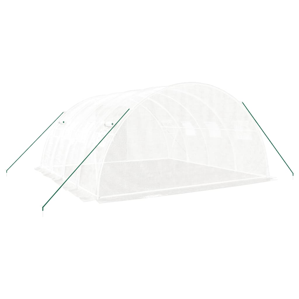 vidaXL Seră cu cadru din oțel, alb, 16 m², 4x4x2 m vidaXL Seră cu cadru din oțel, alb, 16 m², 4x4x2 m