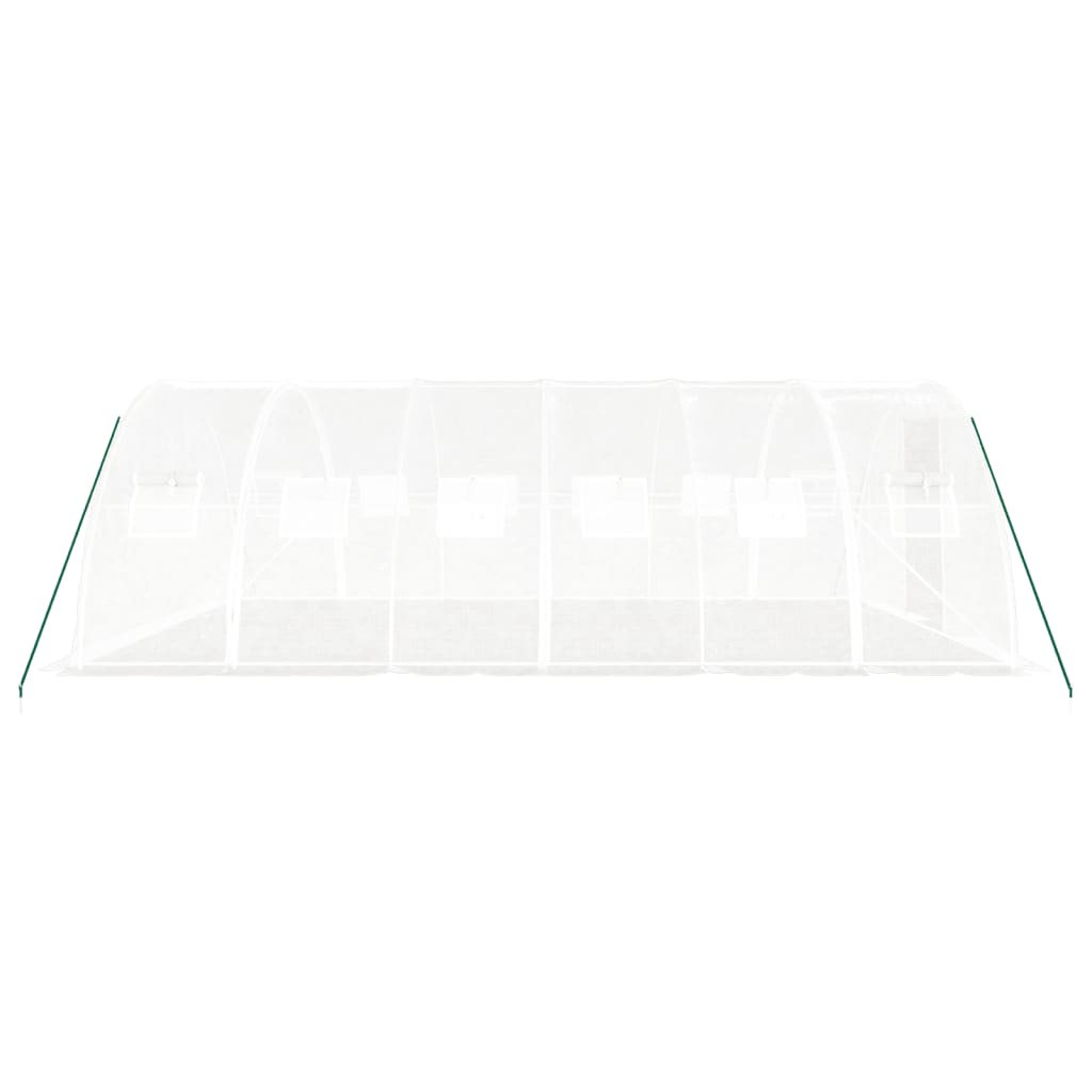 vidaXL Seră cu cadru din oțel, alb, 24 m², 6x4x2 m vidaXL Seră cu cadru din oțel, alb, 24 m², 6x4x2 m