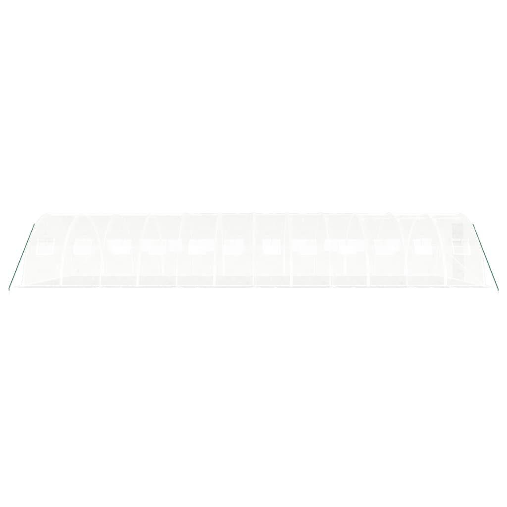 vidaXL Seră cu cadru din oțel, alb, 48 m², 12x4x2 m vidaXL Seră cu cadru din oțel, alb, 48 m², 12x4x2 m