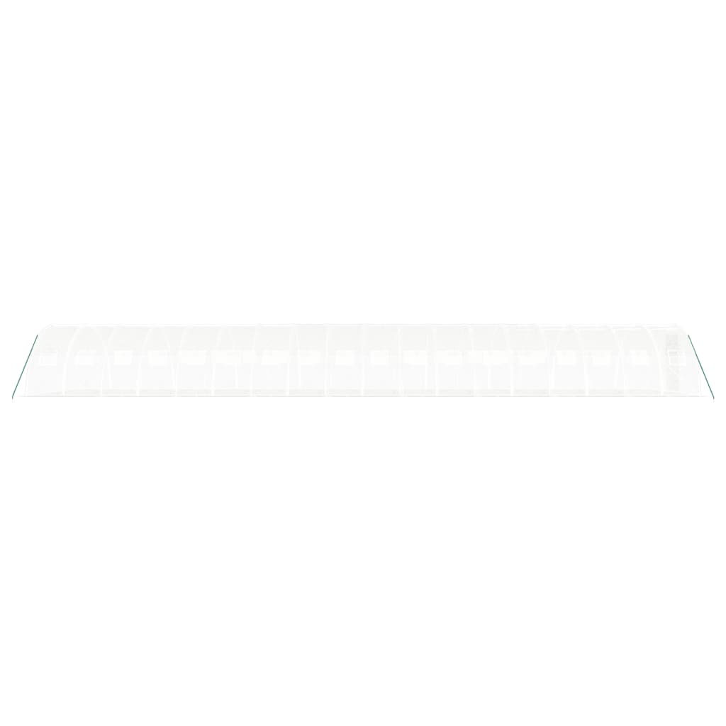 vidaXL Seră cu cadru din oțel, alb, 72 m², 18x4x2 m vidaXL Seră cu cadru din oțel, alb, 72 m², 18x4x2 m
