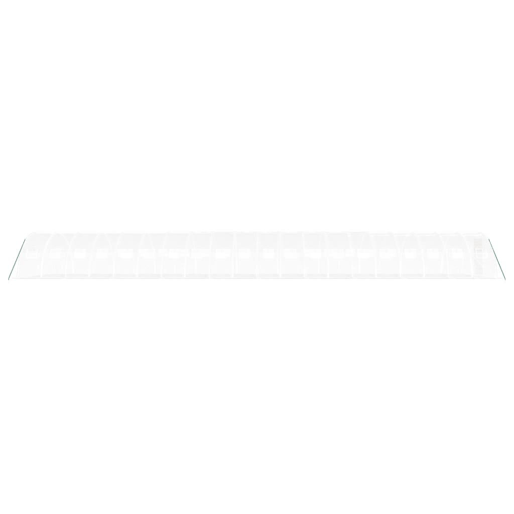 vidaXL Seră cu cadru din oțel, alb, 80 m², 20x4x2 m