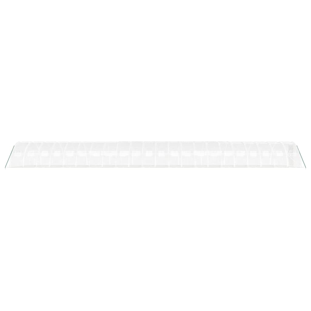 vidaXL Seră cu cadru din oțel, alb, 88 m², 22x4x2 m vidaXL Seră cu cadru din oțel, alb, 88 m², 22x4x2 m