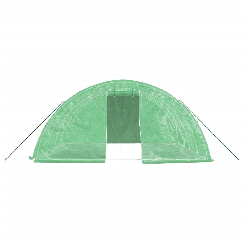 vidaXL Seră cu cadru din oțel, verde, 20 m², 5x4x2,3 m vidaXL Seră cu cadru din oțel, verde, 20 m², 5x4x2,3 m