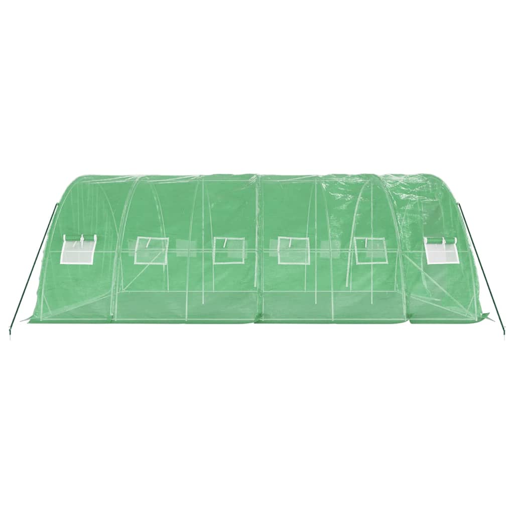 vidaXL Seră cu cadru din oțel, verde, 30 m², 6x5x2,3 m vidaXL Seră cu cadru din oțel, verde, 30 m², 6x5x2,3 m