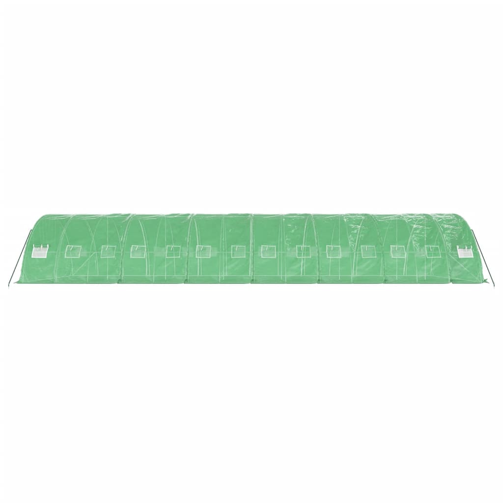 vidaXL Seră cu cadru din oțel, verde, 70 m², 14x5x2,3 m vidaXL Seră cu cadru din oțel, verde, 70 m², 14x5x2,3 m