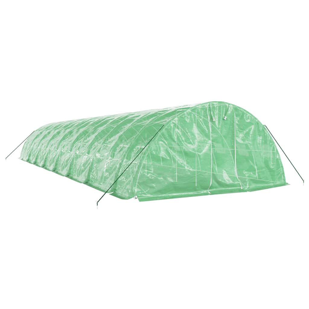 vidaXL Seră cu cadru din oțel, verde, 80 m², 16x5x2,3 m vidaXL Seră cu cadru din oțel, verde, 80 m², 16x5x2,3 m