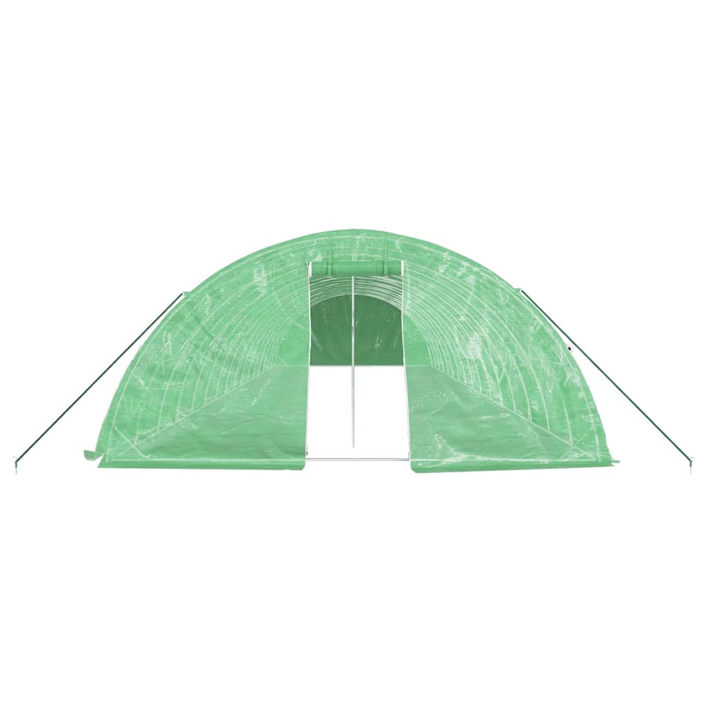 vidaXL Seră cu cadru din oțel, verde, 80 m², 16x5x2,3 m vidaXL Seră cu cadru din oțel, verde, 80 m², 16x5x2,3 m