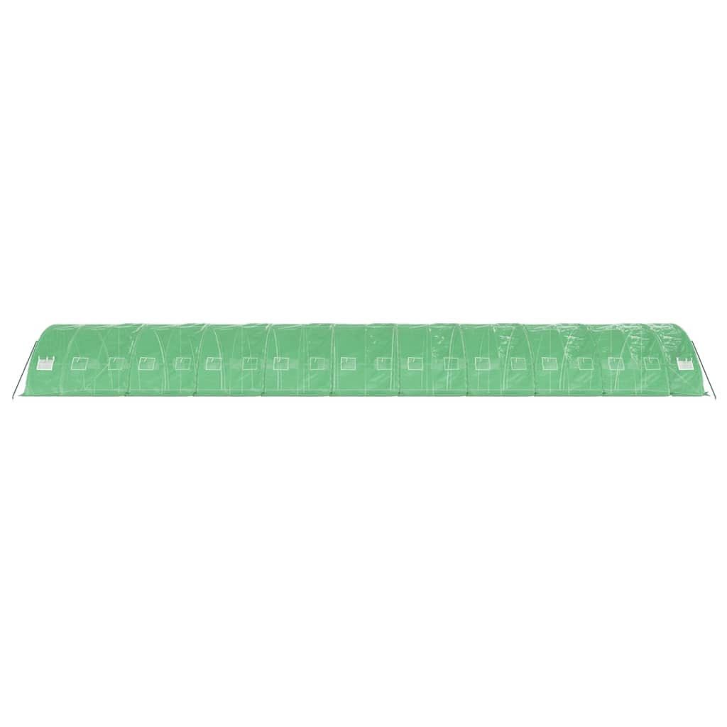 vidaXL Seră cu cadru din oțel, verde, 100 m², 20x5x2,3 m vidaXL Seră cu cadru din oțel, verde, 100 m², 20x5x2,3 m