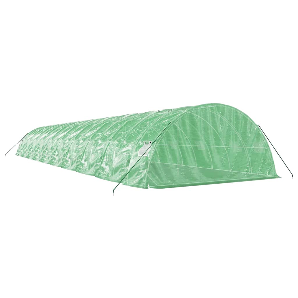 vidaXL Seră cu cadru din oțel, verde, 100 m², 20x5x2,3 m vidaXL Seră cu cadru din oțel, verde, 100 m², 20x5x2,3 m