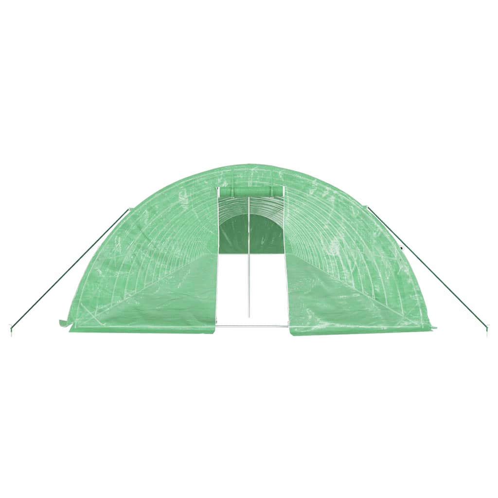 vidaXL Seră cu cadru din oțel, verde, 110 m², 22x5x2,3 m vidaXL Seră cu cadru din oțel, verde, 110 m², 22x5x2,3 m