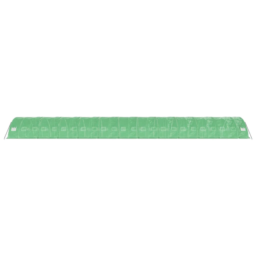 vidaXL Seră cu cadru din oțel, verde, 120 m², 24x5x2,3 m vidaXL Seră cu cadru din oțel, verde, 120 m², 24x5x2,3 m