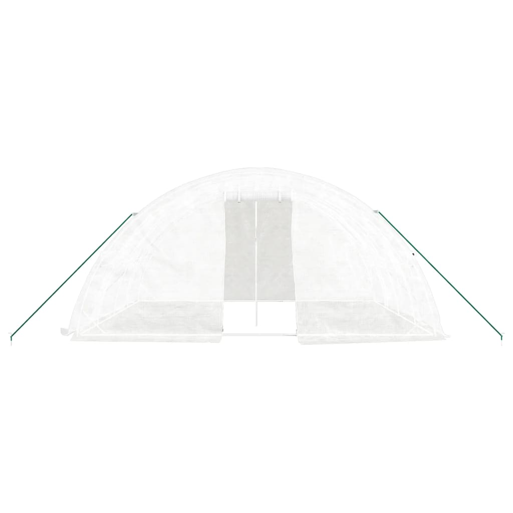 vidaXL Seră cu cadru din oțel, alb, 20 m², 5x4x2,3 m vidaXL Seră cu cadru din oțel, alb, 20 m², 5x4x2,3 m