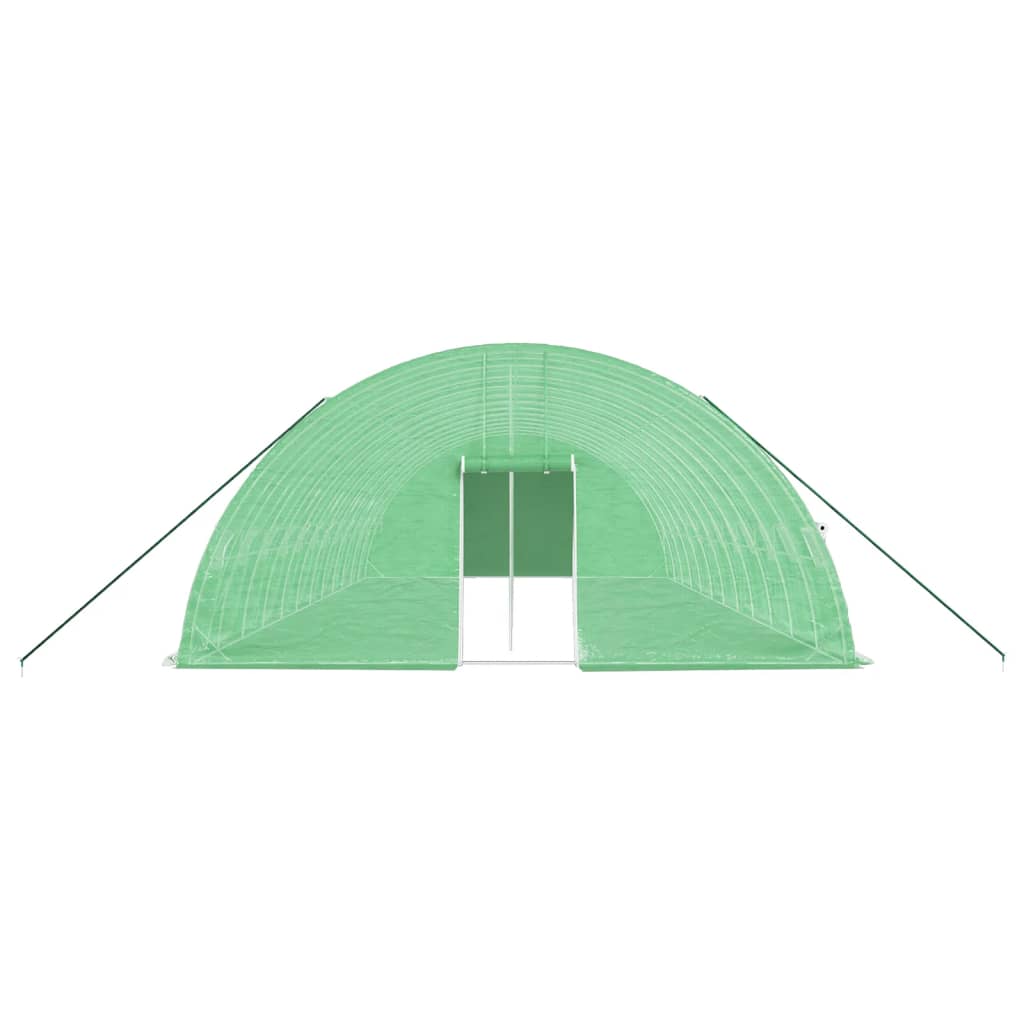 vidaXL Seră cu cadru din oțel, verde, 72 m², 12x6x2,85 m vidaXL Seră cu cadru din oțel, verde, 72 m², 12x6x2,85 m
