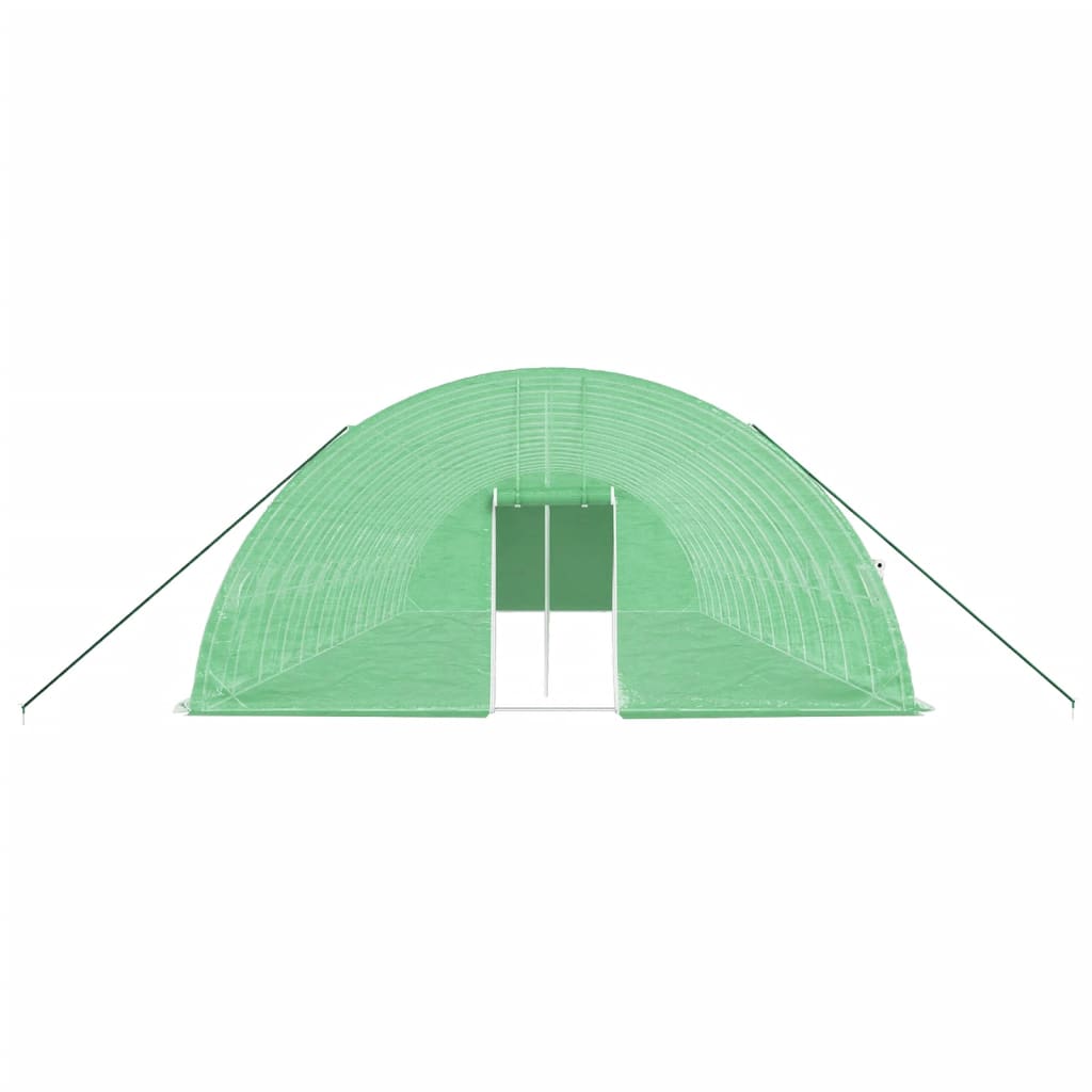 vidaXL Seră cu cadru din oțel, verde, 84 m², 14x6x2,85 m vidaXL Seră cu cadru din oțel, verde, 84 m², 14x6x2,85 m
