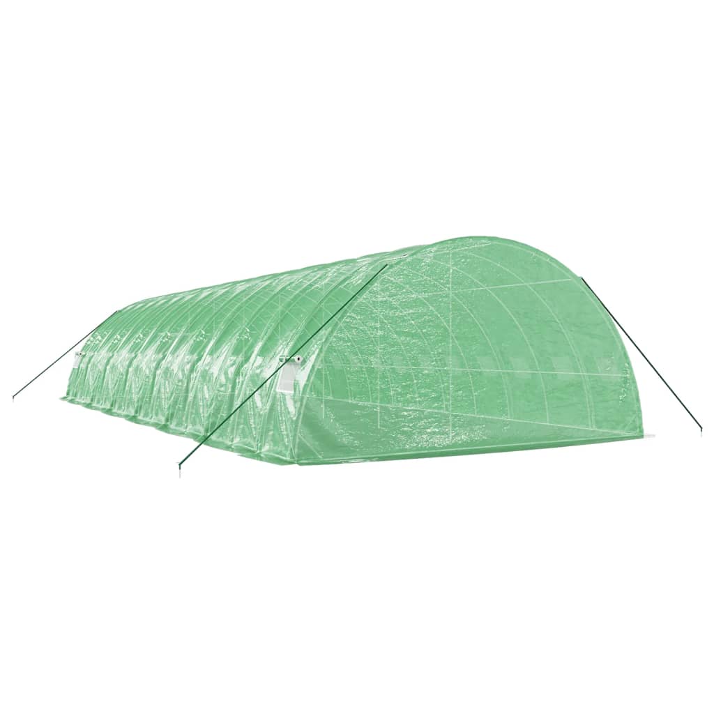 vidaXL Seră cu cadru din oțel, verde, 84 m², 14x6x2,85 m vidaXL Seră cu cadru din oțel, verde, 84 m², 14x6x2,85 m