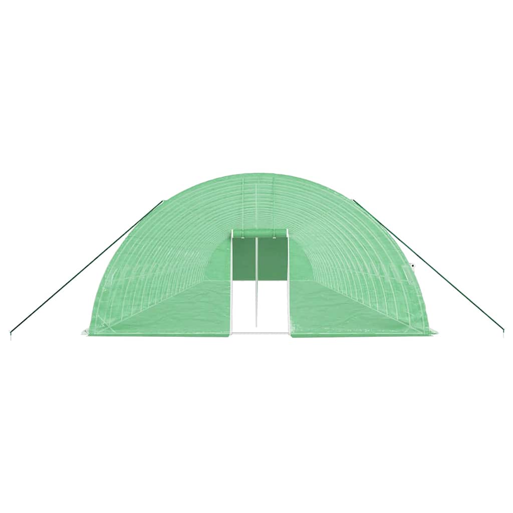 vidaXL Seră cu cadru din oțel, verde, 120 m², 20x6x2,85 m vidaXL Seră cu cadru din oțel, verde, 120 m², 20x6x2,85 m