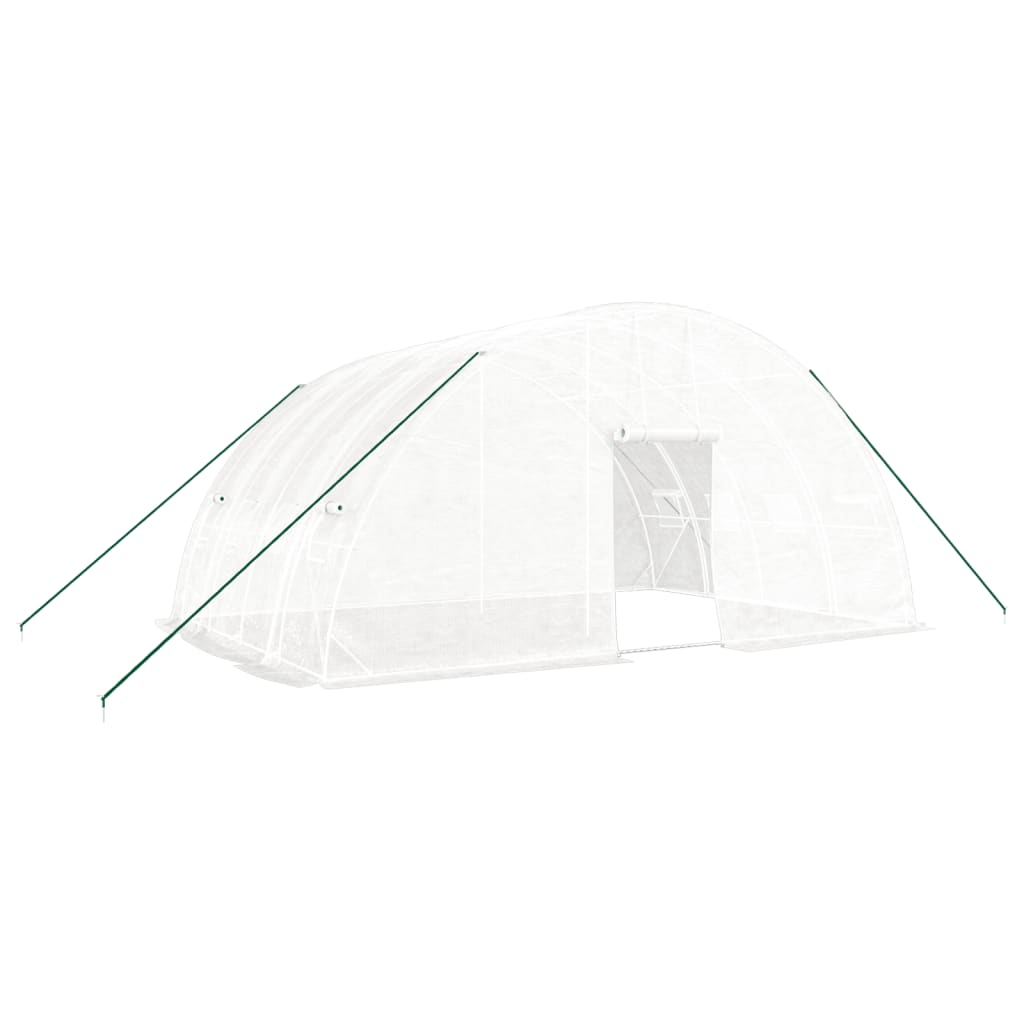 vidaXL Seră cu cadru din oțel, alb, 24 m², 6x4x2,85 m vidaXL Seră cu cadru din oțel, alb, 24 m², 6x4x2,85 m