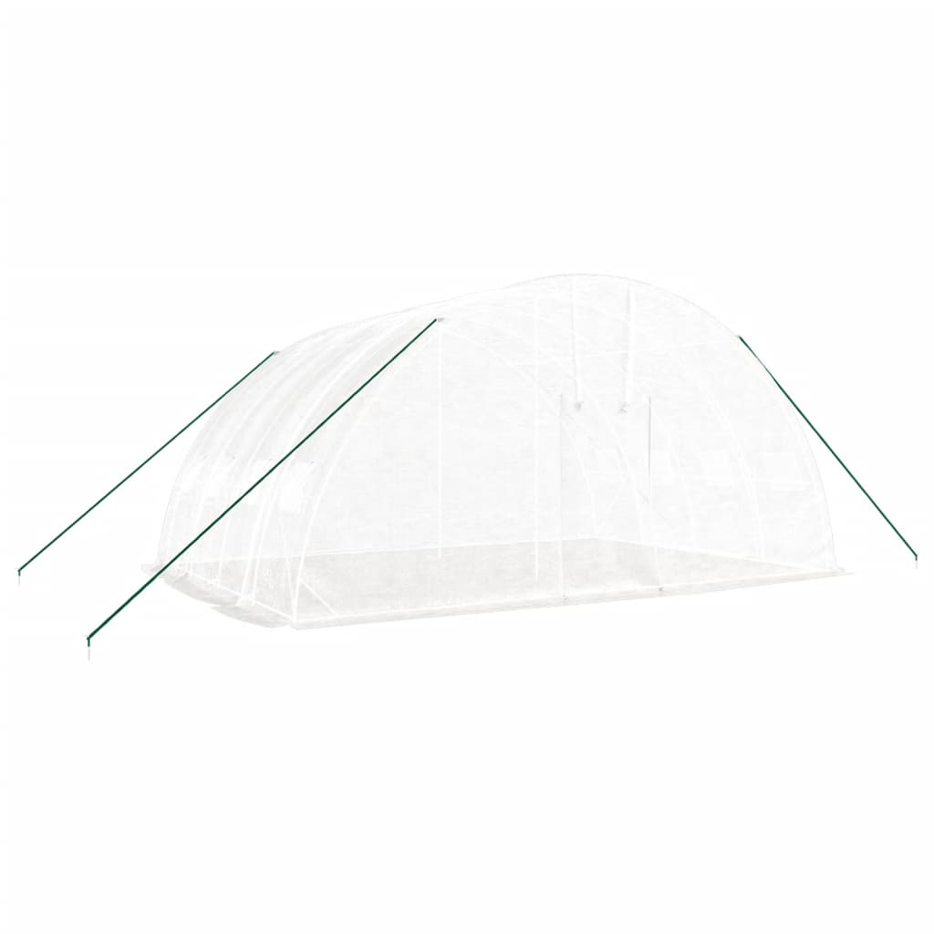 vidaXL Seră cu cadru din oțel, alb, 24 m², 6x4x2,85 m vidaXL Seră cu cadru din oțel, alb, 24 m², 6x4x2,85 m