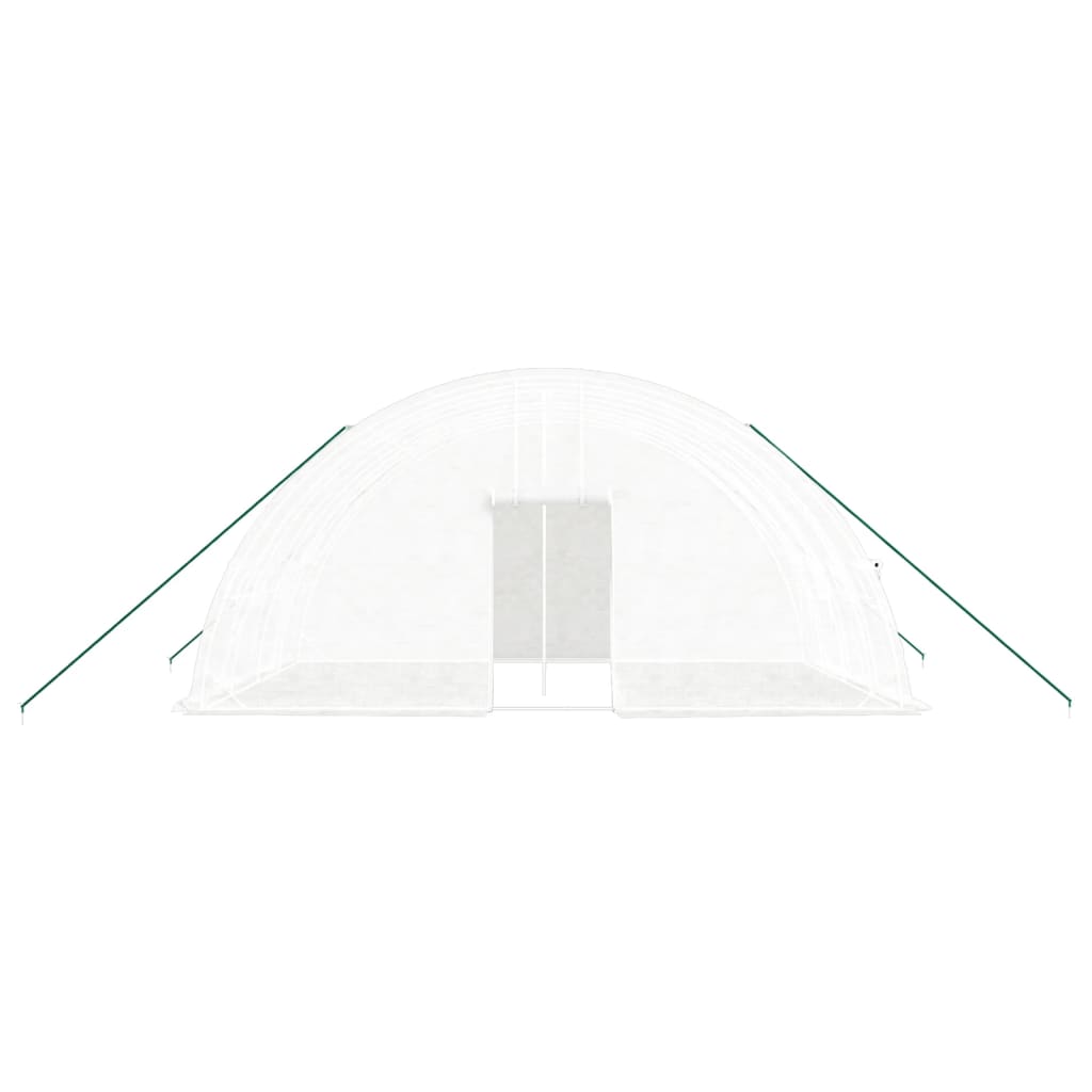 vidaXL Seră cu cadru din oțel, alb, 24 m², 6x4x2,85 m vidaXL Seră cu cadru din oțel, alb, 24 m², 6x4x2,85 m