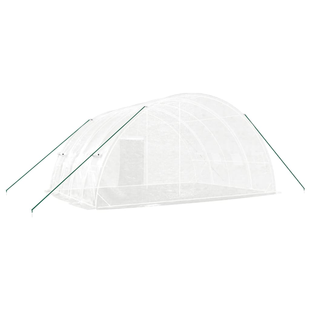 vidaXL Seră cu cadru din oțel, alb, 24 m², 6x4x2,85 m vidaXL Seră cu cadru din oțel, alb, 24 m², 6x4x2,85 m