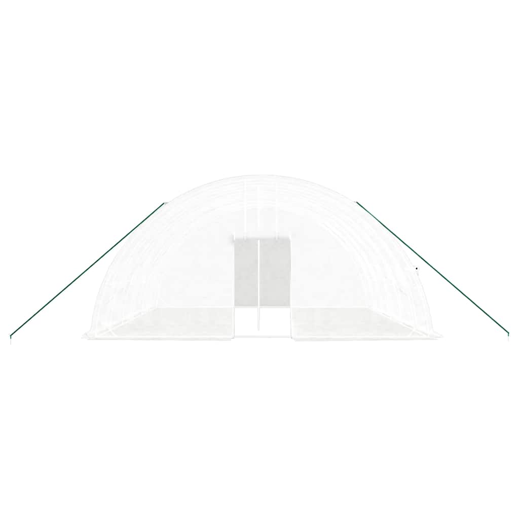 vidaXL Seră cu cadru din oțel, alb, 36 m², 6x6x2,85 m vidaXL Seră cu cadru din oțel, alb, 36 m², 6x6x2,85 m