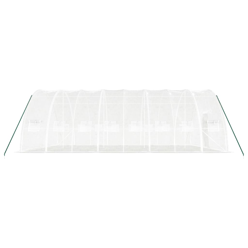 vidaXL Seră cu cadru din oțel, alb, 48 m², 8x6x2,85 m vidaXL Seră cu cadru din oțel, alb, 48 m², 8x6x2,85 m