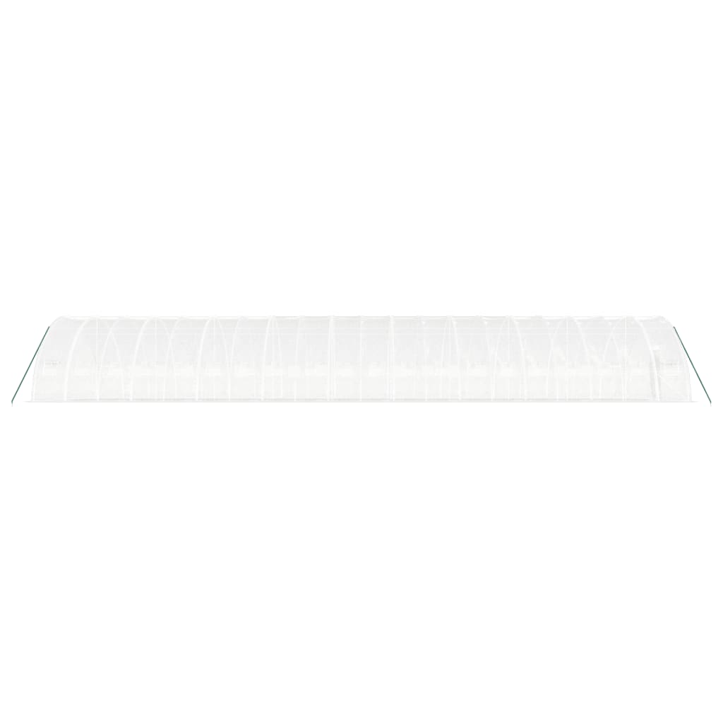 vidaXL Seră cu cadru din oțel, alb, 120 m², 20x6x2,85 m vidaXL Seră cu cadru din oțel, alb, 120 m², 20x6x2,85 m