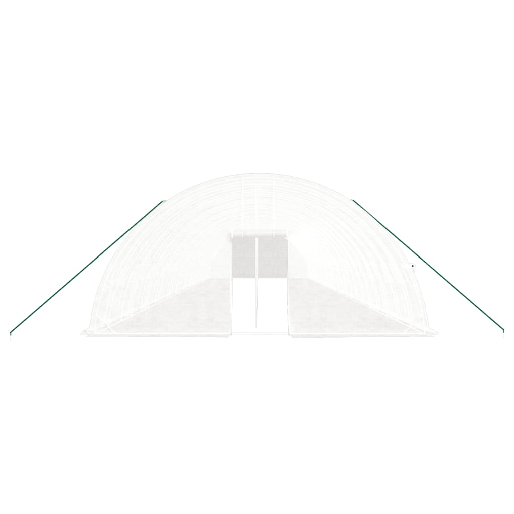 vidaXL Seră cu cadru din oțel, alb, 144 m², 24x6x2,85 m vidaXL Seră cu cadru din oțel, alb, 144 m², 24x6x2,85 m