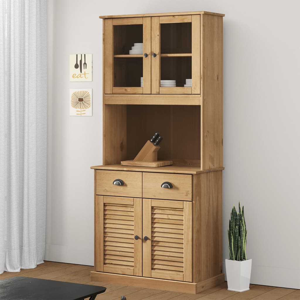 vidaXL Dulap înalt VIGO, 78x40x175 cm, lemn masiv de pin vidaXL Dulap înalt VIGO, 78x40x175 cm, lemn masiv de pin