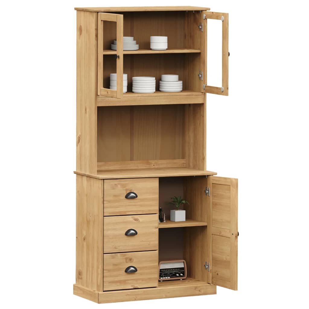 vidaXL Dulap înalt VIGO, 78x40x175 cm, lemn masiv de pin vidaXL Dulap înalt VIGO, 78x40x175 cm, lemn masiv de pin