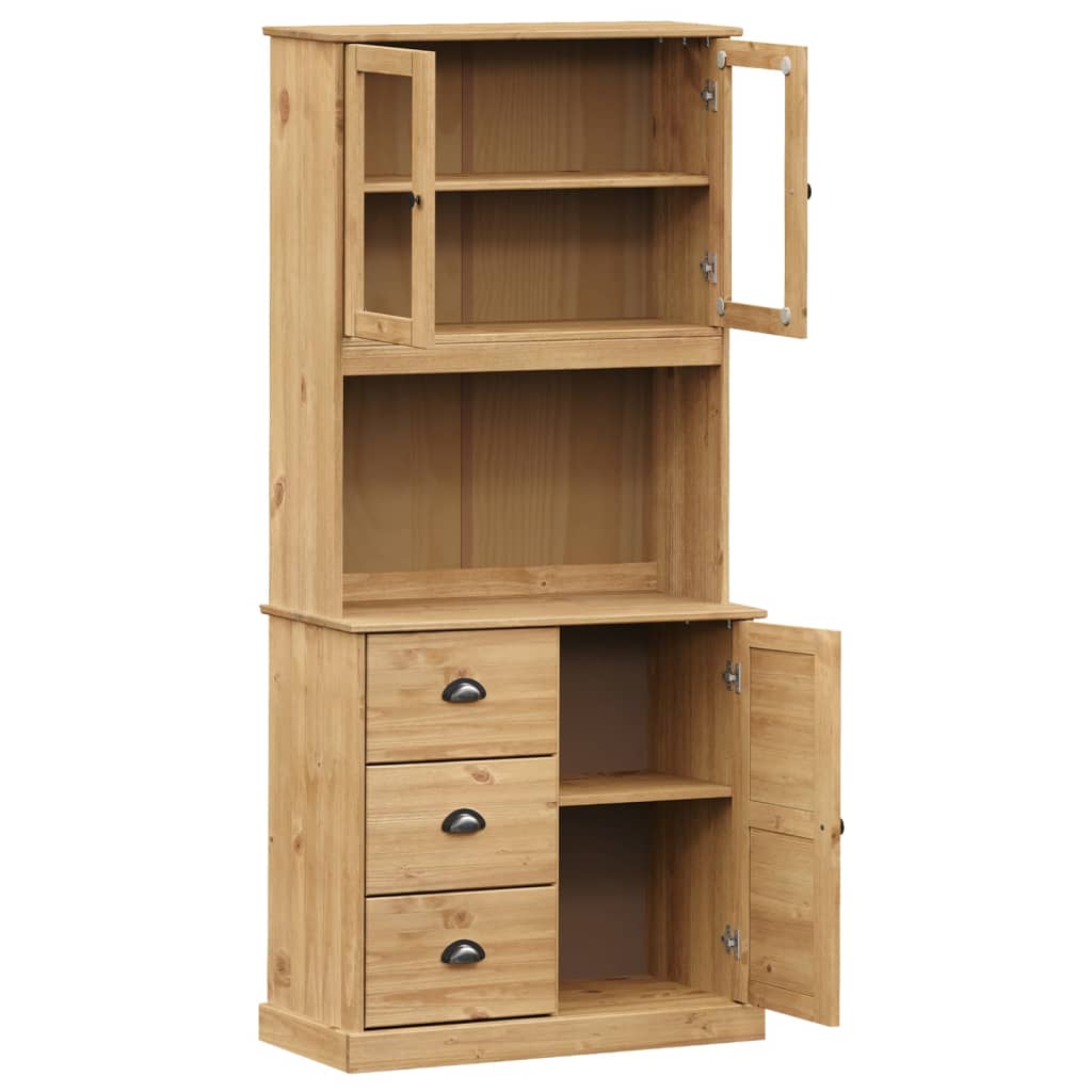 vidaXL Dulap înalt VIGO, 78x40x175 cm, lemn masiv de pin vidaXL Dulap înalt VIGO, 78x40x175 cm, lemn masiv de pin