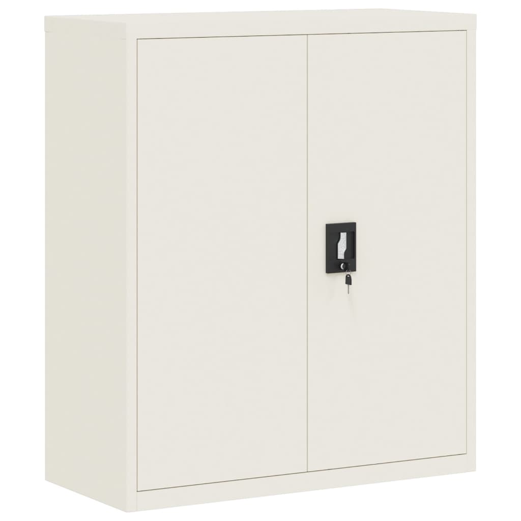vidaXL Fișet, alb, 90x40x145 cm, oțel vidaXL Fișet, alb, 90x40x145 cm, oțel